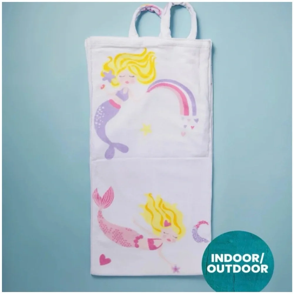 Authentic Kids Little Mermaid Magical Whimsical Ocean Beach Pool Towel and Bag